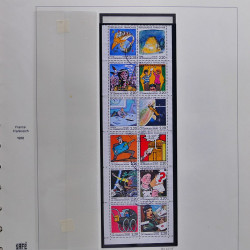 Collection timbres de France 1986-1989 neufs** et oblitérés complet en album Safe.