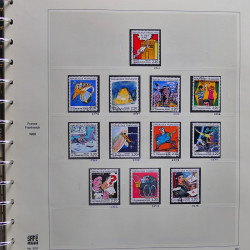 Collection timbres de France 1986-1989 neufs** et oblitérés complet en album Safe.