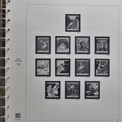 Collection timbres de France 1986-1989 neufs** et oblitérés complet en album Safe.