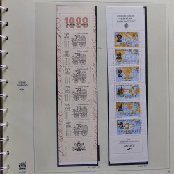 Collection timbres de France 1986-1989 neufs** et oblitérés complet en album Safe.