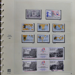 Collection timbres de France 1986-1989 neufs** et oblitérés complet en album Safe.