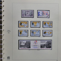 Collection timbres de France 1986-1989 neufs** et oblitérés complet en album Safe.