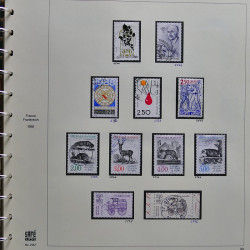 Collection timbres de France 1986-1989 neufs** et oblitérés complet en album Safe.