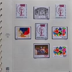 Collection timbres de France 1986-1989 neufs** et oblitérés complet en album Safe.