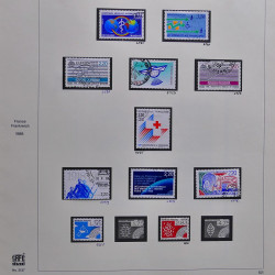 Collection timbres de France 1986-1989 neufs** et oblitérés complet en album Safe.