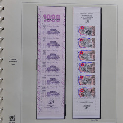 Collection timbres de France 1986-1989 neufs** et oblitérés complet en album Safe.