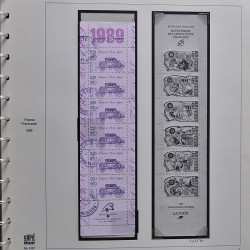 Collection timbres de France 1986-1989 neufs** et oblitérés complet en album Safe.