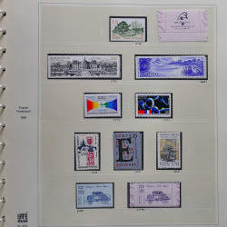 Collection timbres de France 1986-1989 neufs** et oblitérés complet en album Safe.