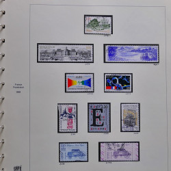 Collection timbres de France 1986-1989 neufs** et oblitérés complet en album Safe.