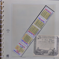 Collection timbres de France 1986-1989 neufs** et oblitérés complet en album Safe.