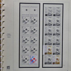 Collection timbres de France 1986-1989 neufs** et oblitérés complet en album Safe.