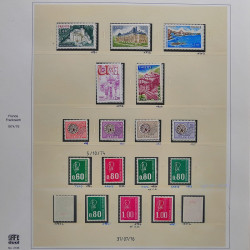 Collection timbres de France 1976-1979 neufs** et oblitérés complet en album Safe.