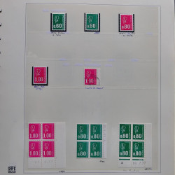 Collection timbres de France 1976-1979 neufs** et oblitérés complet en album Safe.