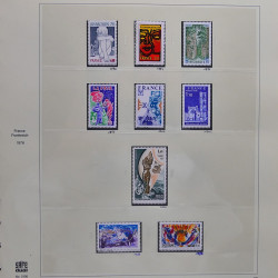Collection timbres de France 1976-1979 neufs** et oblitérés complet en album Safe.
