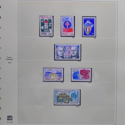 Collection timbres de France 1976-1979 neufs** et oblitérés complet en album Safe.
