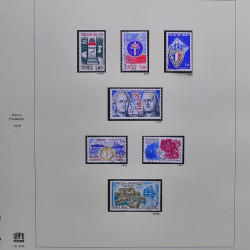 Collection timbres de France 1976-1979 neufs** et oblitérés complet en album Safe.