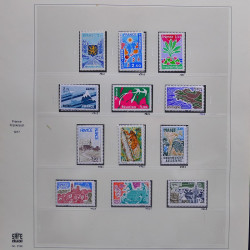 Collection timbres de France 1976-1979 neufs** et oblitérés complet en album Safe.