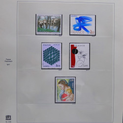 Collection timbres de France 1976-1979 neufs** et oblitérés complet en album Safe.