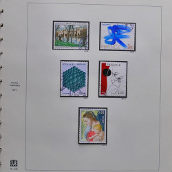 Collection timbres de France 1976-1979 neufs** et oblitérés complet en album Safe.