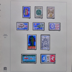 Collection timbres de France 1976-1979 neufs** et oblitérés complet en album Safe.