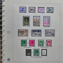 Collection timbres de France 1976-1979 neufs** et oblitérés complet en album Safe.