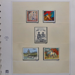 Collection timbres de France 1976-1979 neufs** et oblitérés complet en album Safe.