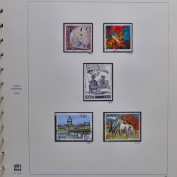 Collection timbres de France 1976-1979 neufs** et oblitérés complet en album Safe.