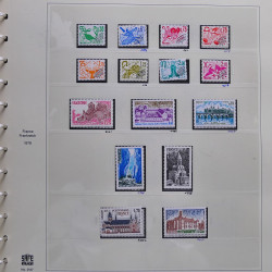 Collection timbres de France 1976-1979 neufs** et oblitérés complet en album Safe.
