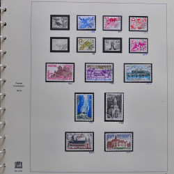 Collection timbres de France 1976-1979 neufs** et oblitérés complet en album Safe.