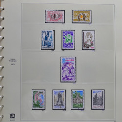 Collection timbres de France 1976-1979 neufs** et oblitérés complet en album Safe.