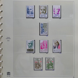 Collection timbres de France 1976-1979 neufs** et oblitérés complet en album Safe.