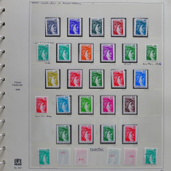 Collection timbres de France 1976-1979 neufs** et oblitérés complet en album Safe.