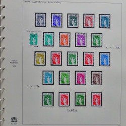 Collection timbres de France 1976-1979 neufs** et oblitérés complet en album Safe.