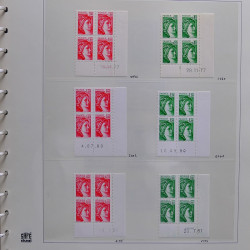 Collection timbres de France 1976-1979 neufs** et oblitérés complet en album Safe.