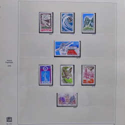Collection timbres de France 1976-1979 neufs** et oblitérés complet en album Safe.