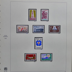 Collection timbres de France 1976-1979 neufs** et oblitérés complet en album Safe.