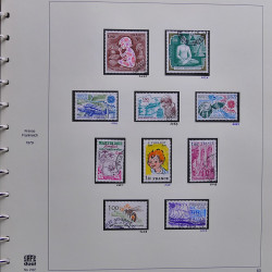 Collection timbres de France 1976-1979 neufs** et oblitérés complet en album Safe.