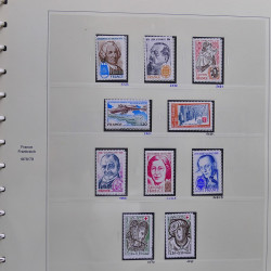 Collection timbres de France 1976-1979 neufs** et oblitérés complet en album Safe.