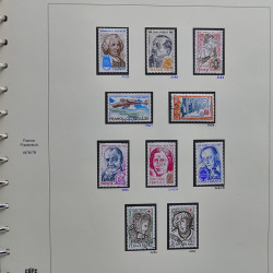 Collection timbres de France 1976-1979 neufs** et oblitérés complet en album Safe.