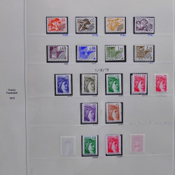 Collection timbres de France 1976-1979 neufs** et oblitérés complet en album Safe.