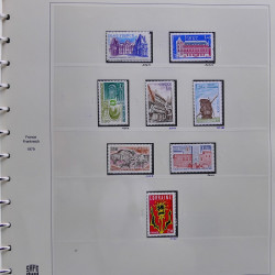 Collection timbres de France 1976-1979 neufs** et oblitérés complet en album Safe.