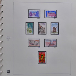 Collection timbres de France 1976-1979 neufs** et oblitérés complet en album Safe.