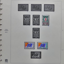 Collection timbres de France 1970-1975 neufs** et oblitérés complet en album Safe.