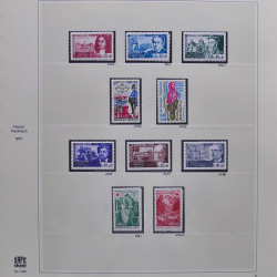 Collection timbres de France 1970-1975 neufs** et oblitérés complet en album Safe.