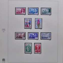 Collection timbres de France 1970-1975 neufs** et oblitérés complet en album Safe.