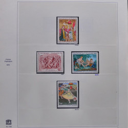 Collection timbres de France 1970-1975 neufs** et oblitérés complet en album Safe.