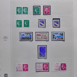 Collection timbres de France 1970-1975 neufs** et oblitérés complet en album Safe.
