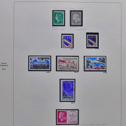 Collection timbres de France 1970-1975 neufs** et oblitérés complet en album Safe.