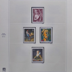 Collection timbres de France 1970-1975 neufs** et oblitérés complet en album Safe.
