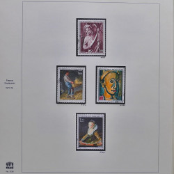 Collection timbres de France 1970-1975 neufs** et oblitérés complet en album Safe.